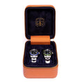 Load image into Gallery viewer, Hyde Park Two Watch Zip Case Tan
