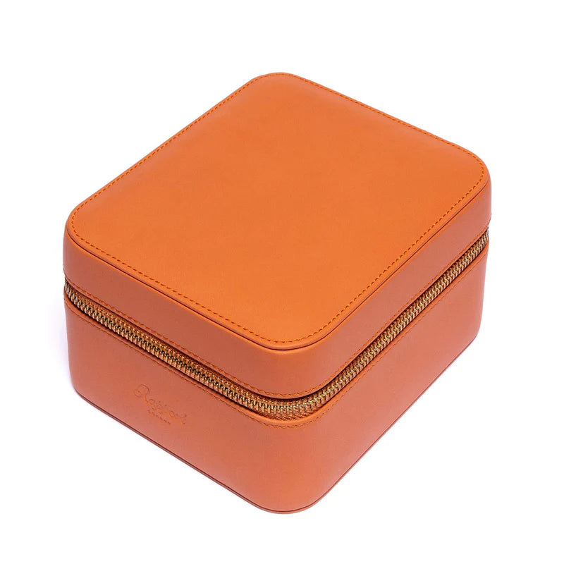 Hyde Park Two Watch Zip Case Tan