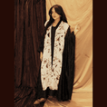 Load image into Gallery viewer, Wafrah Black & white Winter abaya
