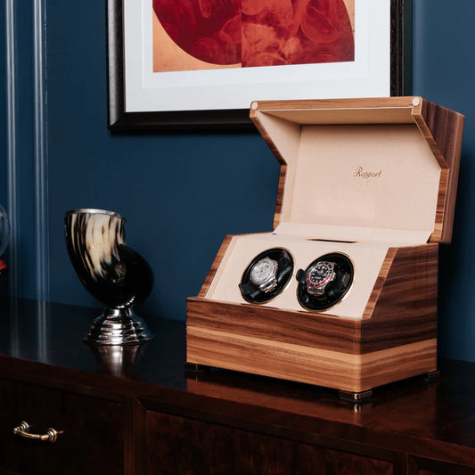 Perpetua Duo Watch Winder - Walnut