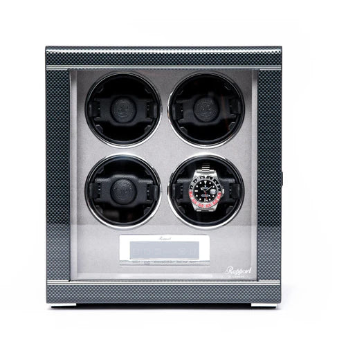 Formula Quad Watch Winder Carbon Fibre